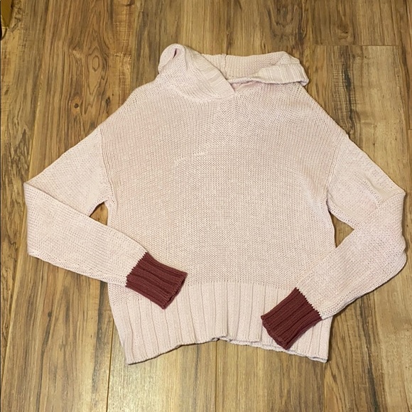 Treasure & Bond Contrast Cuff Hooded Sweater - Picture 4 of 8